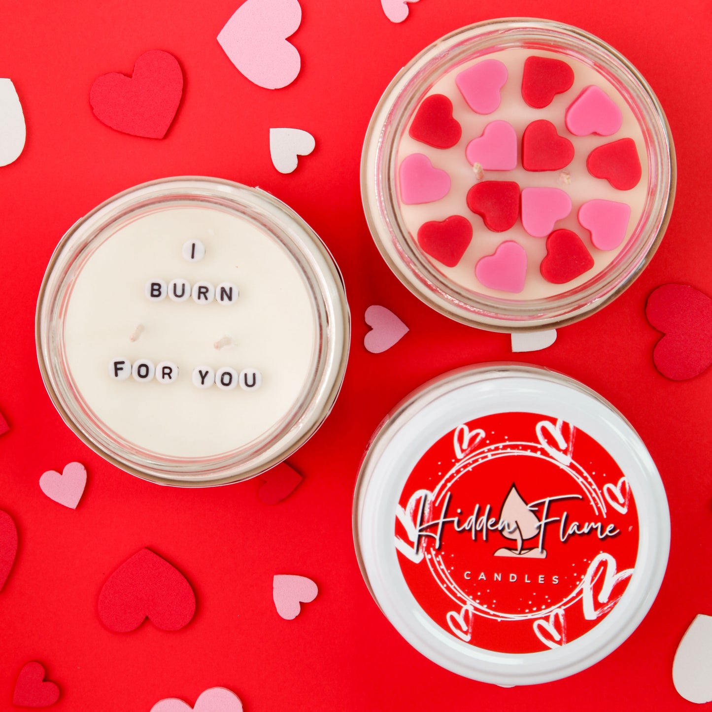 "I Burn For You" Love Heart Candle